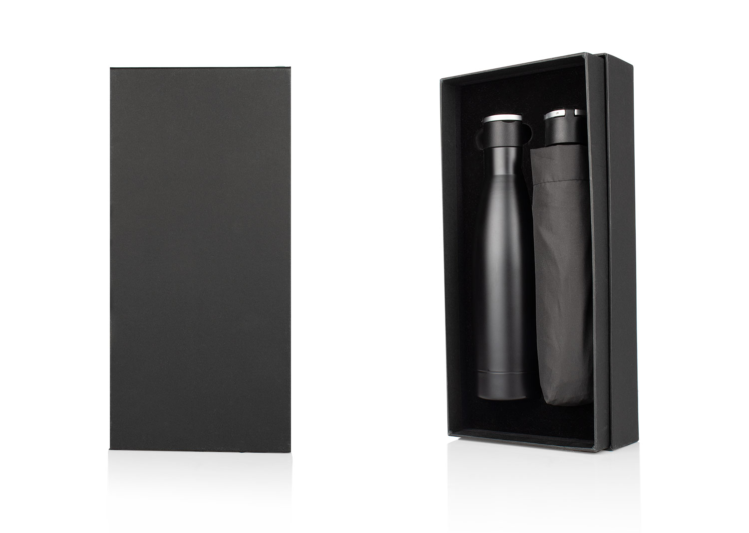 kit corporativo premium paraguas y botella térmica regalo empresarial