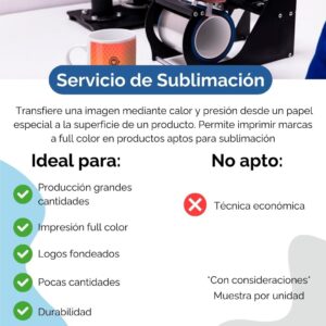 Servicio de Sublimación