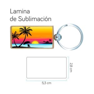 Lamina para Sublimar Bambu ML-319 (NO INCLUYE LLAVERO)