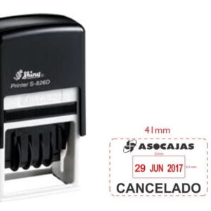 Sello Fechador Shiny S 826D 41 x 24 mm