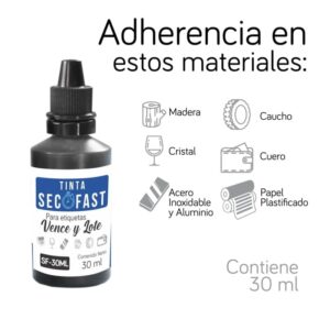 Tinta Indeleble Seco Fast 30ml